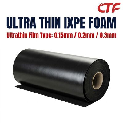 0.15mm 0.2mm 0.3mm ضخیم IXPE فوم رول آدامس پشتیبان مواد عایق ضد آب برای نوارها و برنامه های الکترونیکی