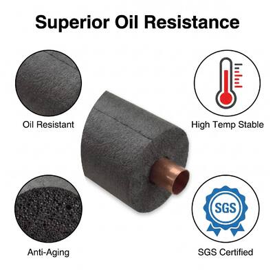 NBR Rubber Foam Insulation Tube Premium Thermal Barrier for HVAC Pipeline Thermal Retention Energy Efficiency Industrial Heat Conservation