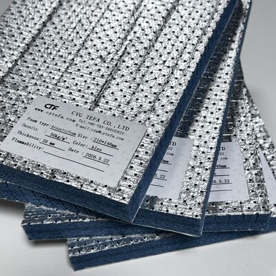Semi Open Cell PO Foam Black Acoustic Insulation Sheets Laminated With Aluminum Foil And Self Adhesive Base Effective Noise Reduction Heat Isolation For Air Duct Systems And General Construction