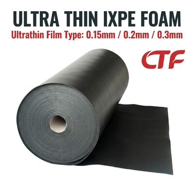 0.15mm 0.2mm 0.3mm ضخیم IXPE فوم رول آدامس پشتیبان مواد عایق ضد آب برای نوارها و برنامه های الکترونیکی