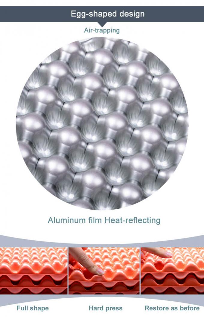 عمده فروشی تشک های خواب دوگانه تاشو فلمی آلومینیوم سفید سلول بسته IXPE XPE کف خواب پد برای کمپینگ ضد آب 2 نفر 4