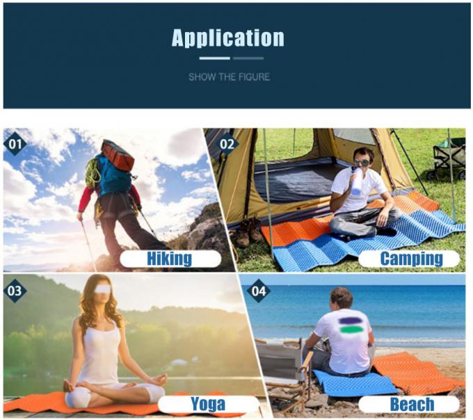 عمده فروشی تشک های خواب دوگانه تاشو فلمی آلومینیوم سفید سلول بسته IXPE XPE کف خواب پد برای کمپینگ ضد آب 2 نفر 8