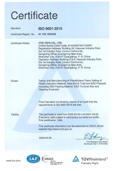 فوم پلیولفینی سلول بسته متصل به هم XPE / IXPE ورق عایق حرارتی برای ساخت و ساز و HVAC 25